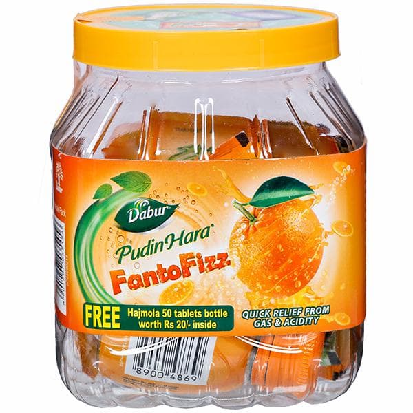 Dabur Pudin Hara FantoFizz (Free Dabur Hajmola Digestive 50 Tablets) 20 x 5 g