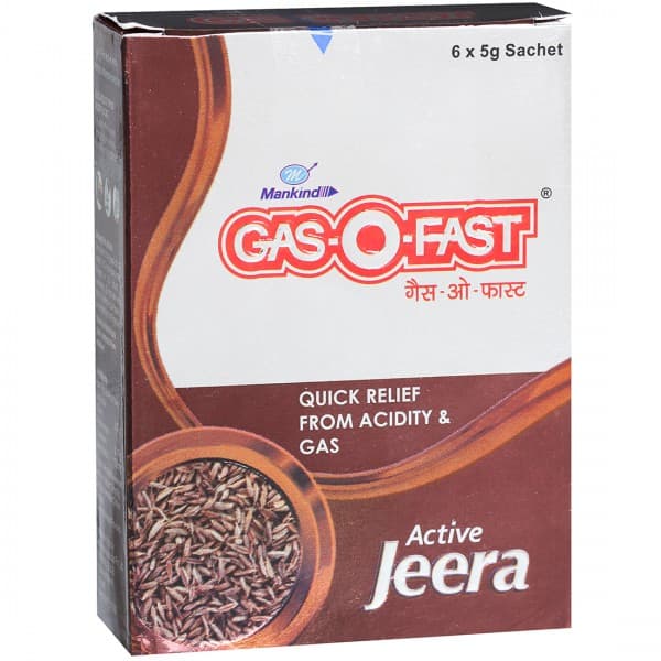 Gas O Fast Active Jeera 6 x 5 g
