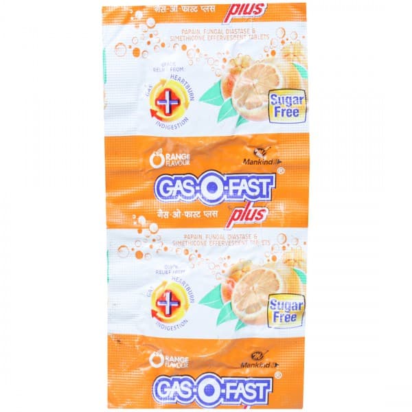 Gas O Fast Plus Effervescent (Sugar Free) 2 Tablets