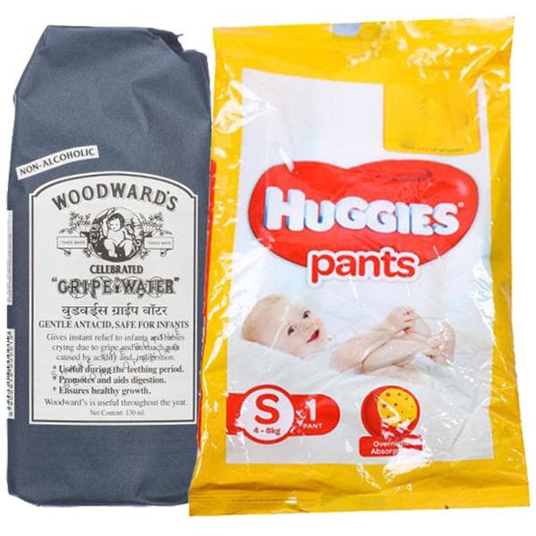 Woodwards Gripe Water Solution (Free Huggies Pants S) 130 ml