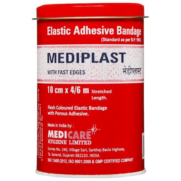 Mediplast Elastic Adhesive Bandage 10 cm x 4/6 m
