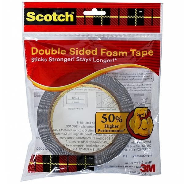 Scotch Double Sided Foam Tape (2.4 cm x 3 m)