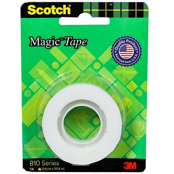 Scotch Magic Tape Roll 810 Series 1.9 cm x 25.4 m