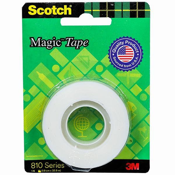 Scotch Magic Tape Roll 810 Series 1.9 cm x 32.9 m
