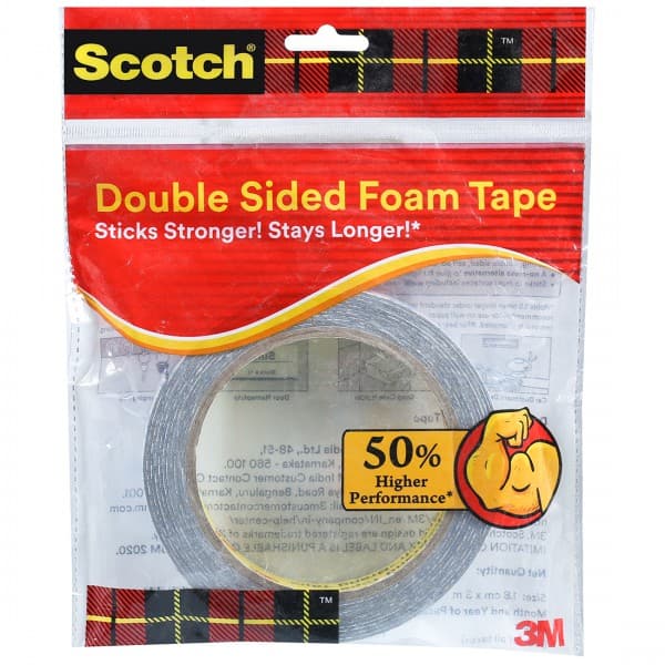 Scotch Double Sided Foam Tape (1.8 cm x 3 m)