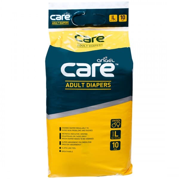 Angel Care Adult Diapers L Pack Of 10