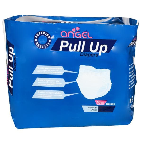 Angel Pull Up Adult Diapers L Pack Of 10