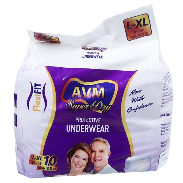 AVM Super Dry Protective Underwear L - XL (Pack Of 10)
