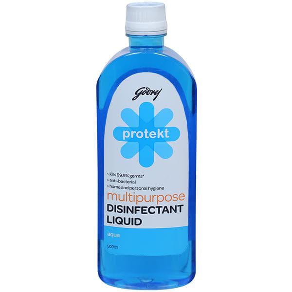 Godrej Protekt Multipurpose Disinfectant Liquid Aqua 500 ml