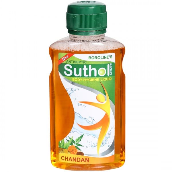 Boroline's Suthol Antiseptic Active Body Hygiene Liquid Chandan 100 ml