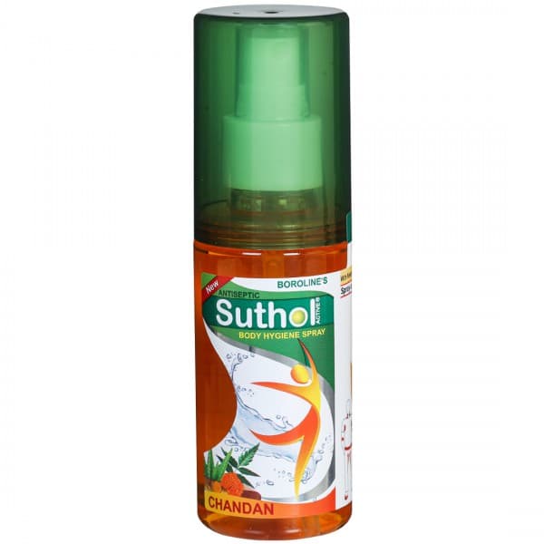 Boroline's Suthol Antiseptic Active Body Hygiene Spray Chandan 100 ml