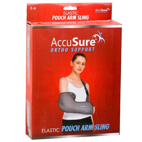 AccuSure Ortho Support Elastic Pouch Arm Sling S