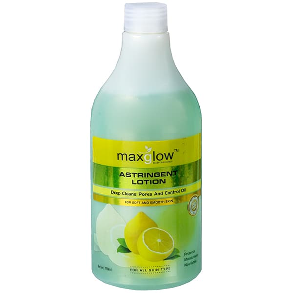 Maxglow Astringent Lotion Deep Cleans Pores and Control Oil 750 ml