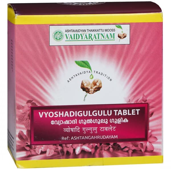 Vaidyaratnam Vyoshadigulgulu 100 Tablets
