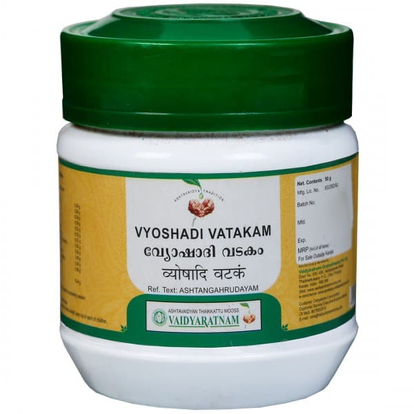 Vaidyaratnam Vyoshadi Vatakam 50 g