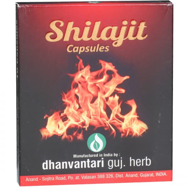 Dhanvantari Shilajit 400 mg 10 Capsules