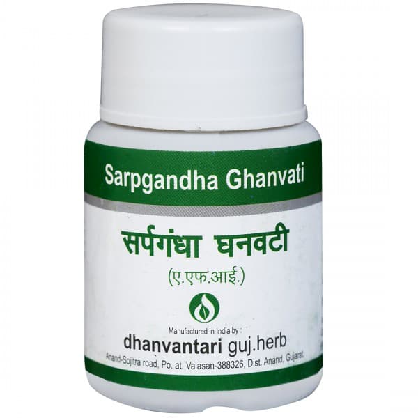 Dhanvantari Sarpgandha Ghanvati 60 Tablets