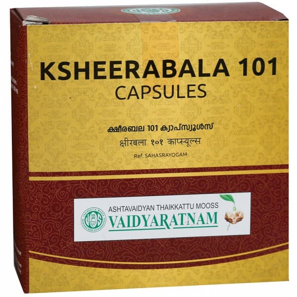Vaidyaratnam Ksheerabala 101 100 Capsules