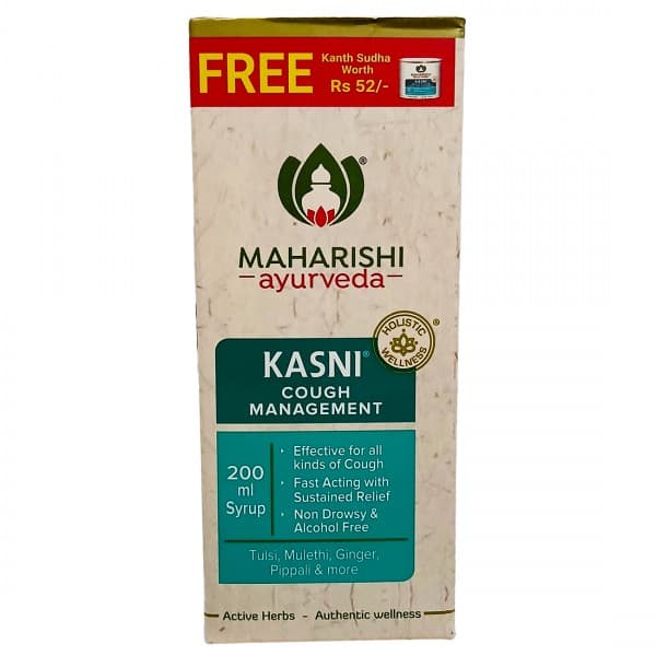 Maharishi Ayurveda Kasni Syrup (Free Kanth Sudha Worth Rs. 52) 200 ml