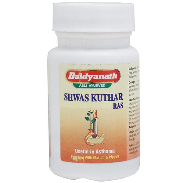 Baidyanath Shwas Kuthar Ras 80 Tablets