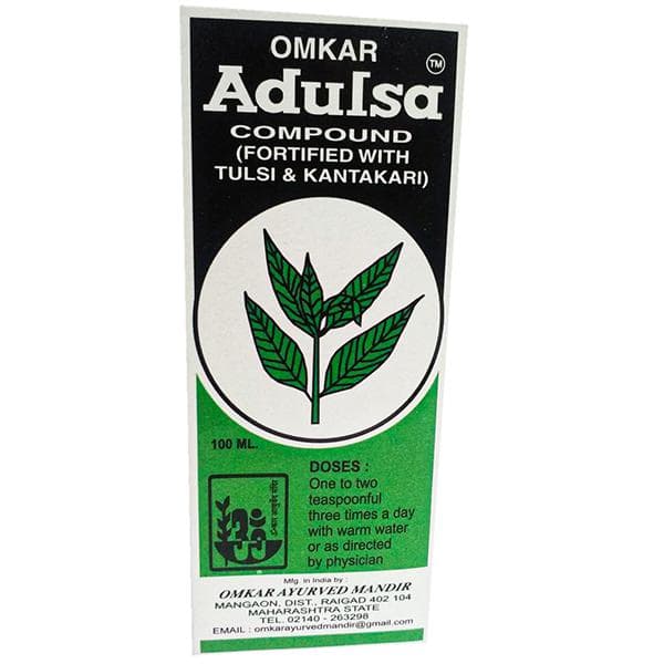 Omkar Adulsa Compound Fortified With Tulsi & Kantakati 100 ml