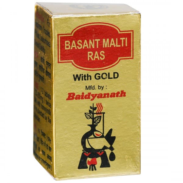 Baidyanath Basant Malti Ras with Gold 125 mg 25 Tablets