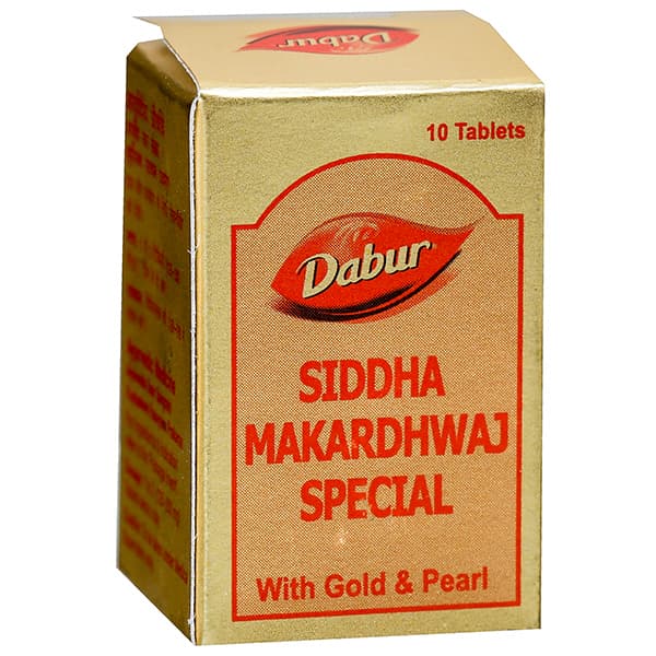 Dabur Siddha Makardhwaj Special with Gold & Pearl 10 Tablets