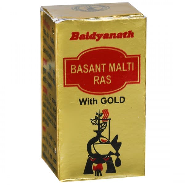 Baidyanath Basant Malti Ras with Gold 125 mg 10 Tablets