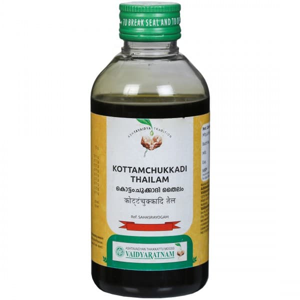 Vaidyaratnam Kottamchukkadi Thailam 200 ml