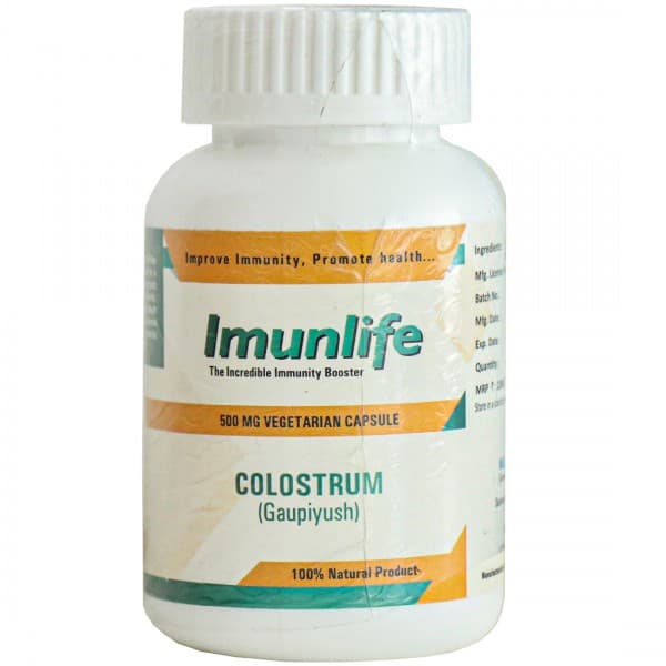 Imunlife Colostrum 500 mg Vegetarian 60 Capsules