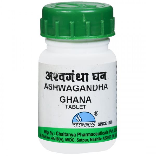 Chaitanya Ashwagandha Ghana 250 mg 60 Tablets