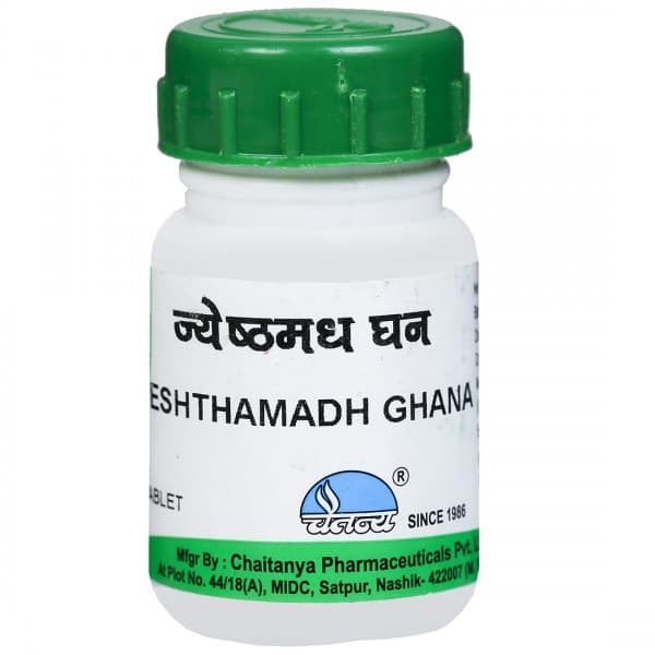 Chaitanya Jeshthamadh Ghana 250 mg 60 Tablets