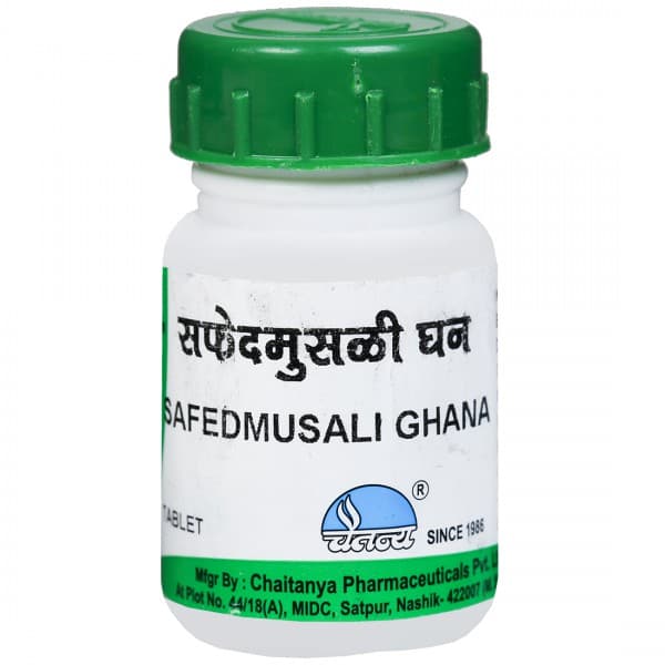 Chaitanya Safedmusali Ghana 250 mg 60 Tablets