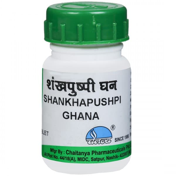 Chaitanya Shankhapushpi Ghana 250 mg 60 Tablets