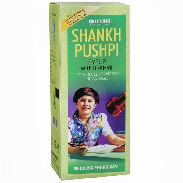 Unjha Shankh Pushpi Syrup with Brahmi 450 ml