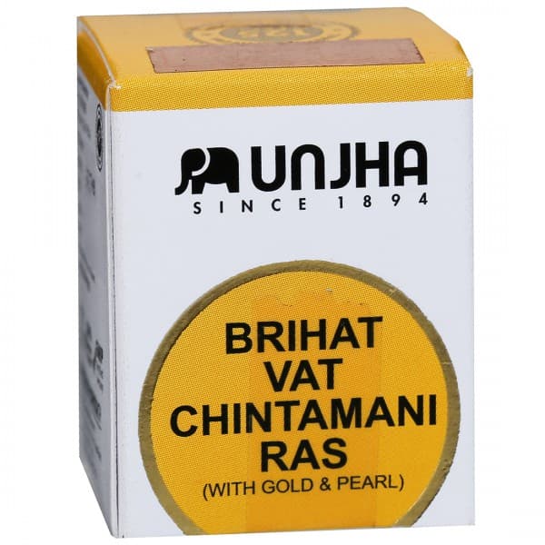 Unjha Brihat Vat Chintamani Ras with Gold & Pearl 10 Tablets