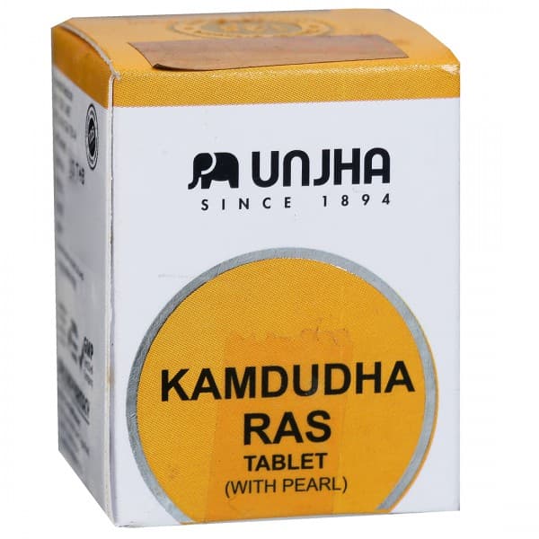 Unjha Kamdudha Ras with Pearl 10 Tablets