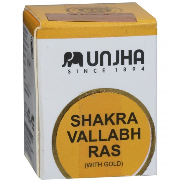 Unjha Shakra Vallabh Ras with Gold 10 Tablets