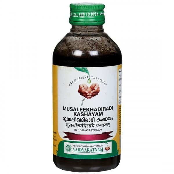 Vaidyaratnam Musaleekhadiradi Kashayam 200 ml