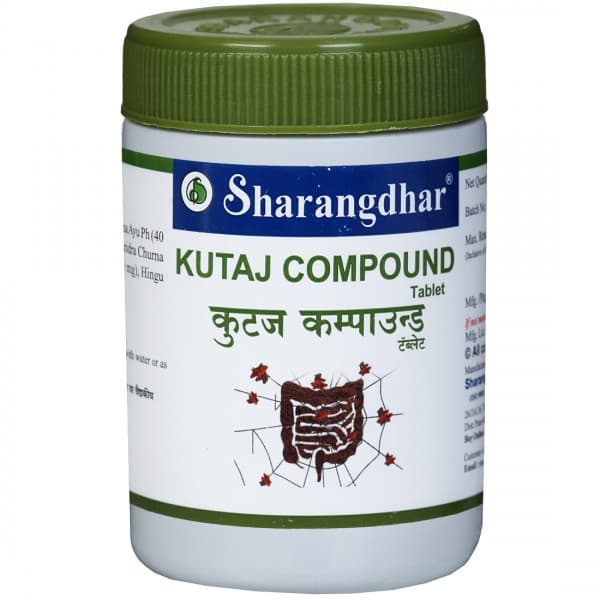 Sharangdhar Kutaj Compound 120 Tablets