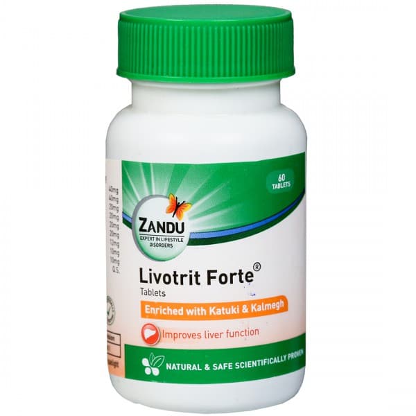 Zandu Livotrit Forte Enriched with Katuki & Kalmegh 60 Tablets