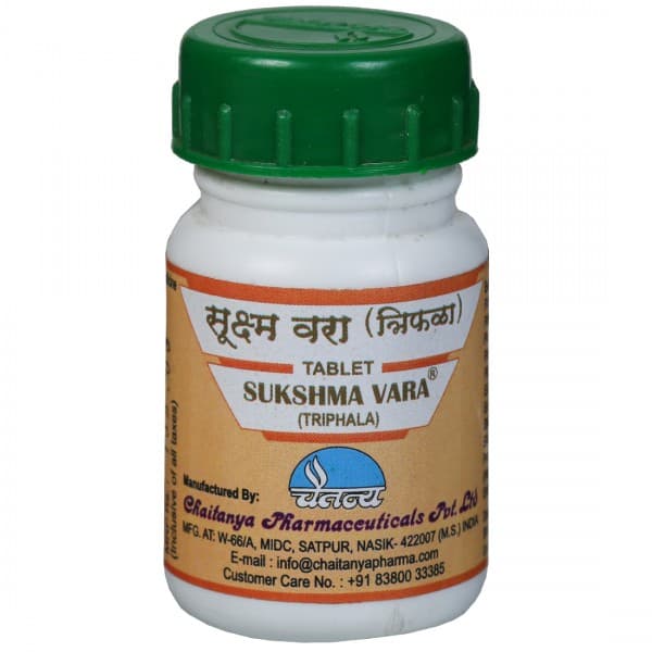 Chaitanya Sukshma Vara Triphala 60 Tablets