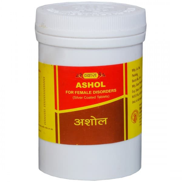 Vyas Ashol Silver Coated for Female Disorders 100 Tablets