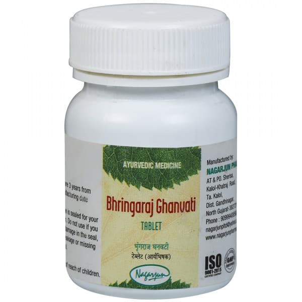 Nagarjun Bhringaraj Ghanvati 60 Tablets