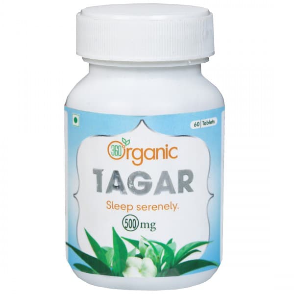 360 Degree Organic Tagar 500 mg 60 Tablets