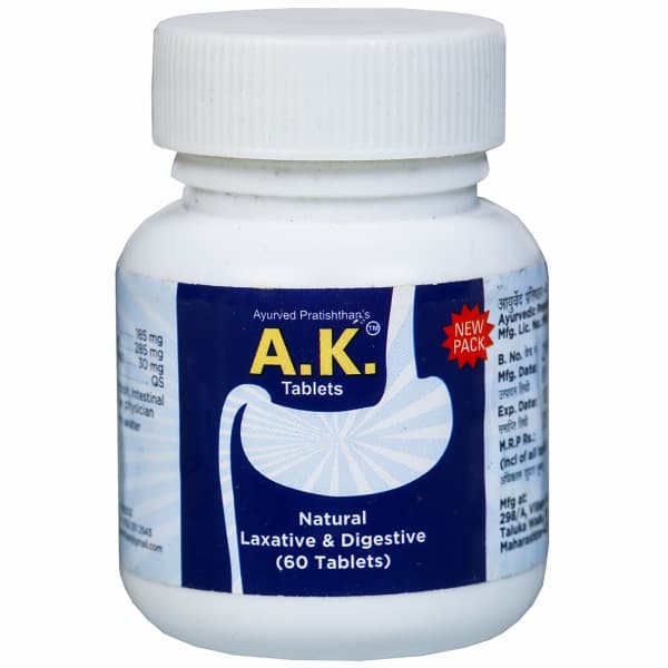 Ayurved Pratishthan A.K. Natural Laxative & Digestive 60 Tablets