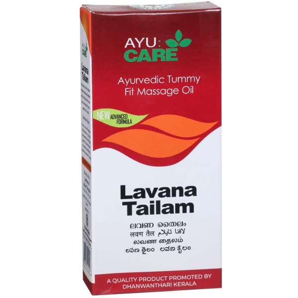 Ayucare Lavana Ayurvedic Tummy Fit Massage Tailam 100 ml