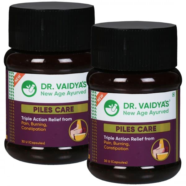 Dr.Vaidya's Piles Care 2 x 30 Capsules
