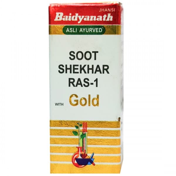 Baidyanath Soot Shekhar Ras 1 with Gold 150 mg 25 Tablets