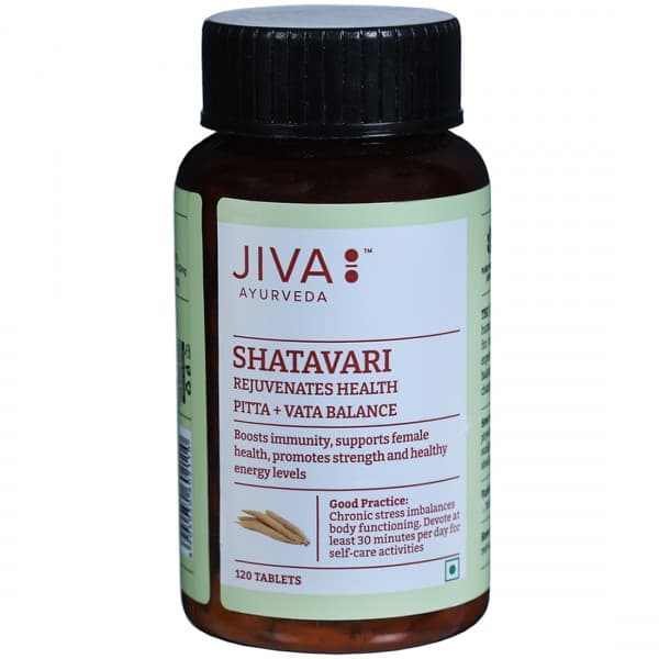 Jiva Ayurveda Shatavari 500 mg 120 Tablets